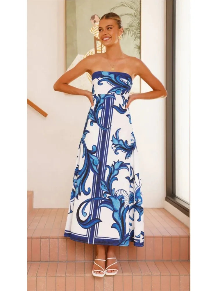 Lena Summer A-line Long Dress