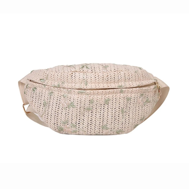 Straw Waist Fanny Pack
