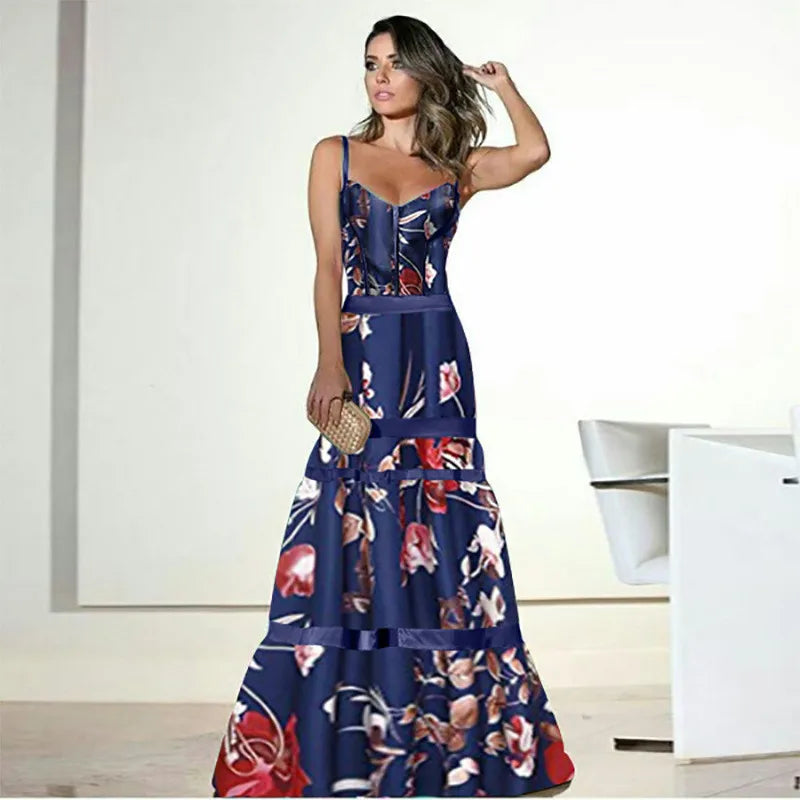 Sofia Silk Floral Maxi Dress
