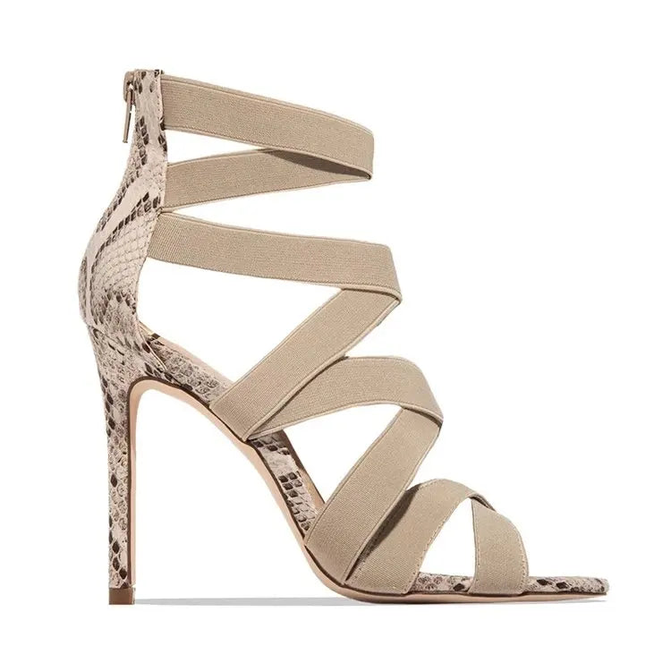 Women Sandal High Heels Gladiator Ankle Strap