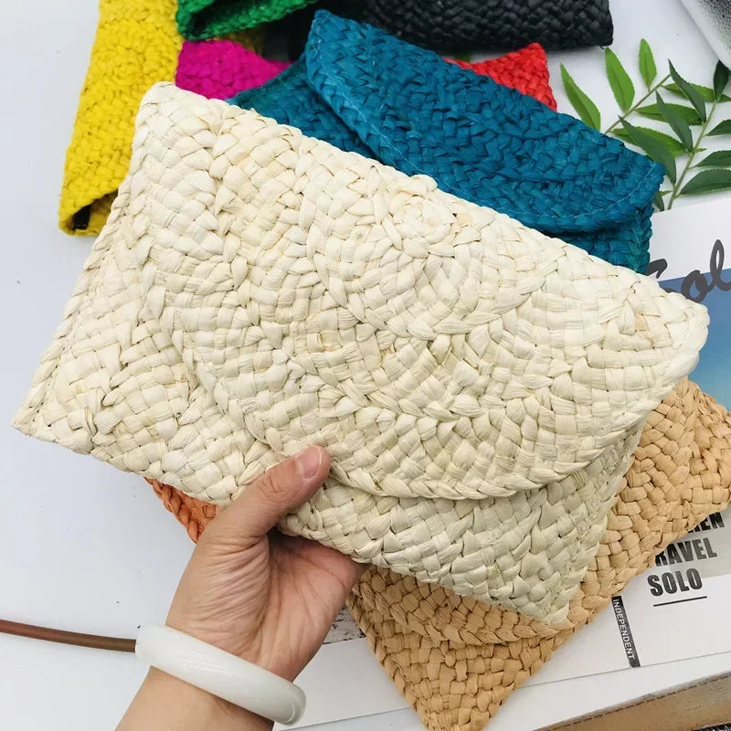 Savannah Straw Envelope Summer Bag