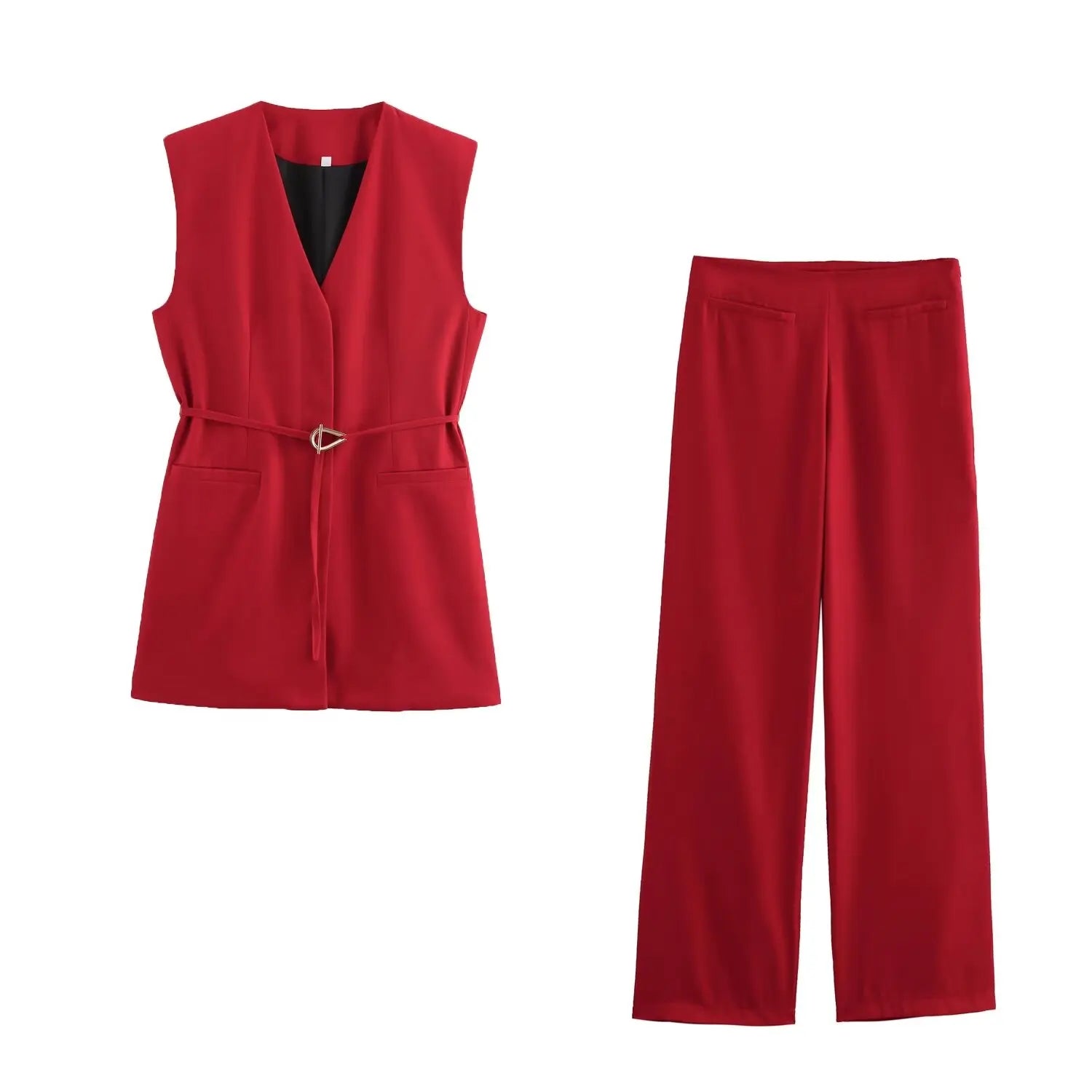 Aria Vest and Wide Leg Pants
