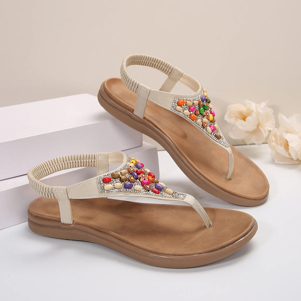 Loa Heel Sandals Colourful Beads