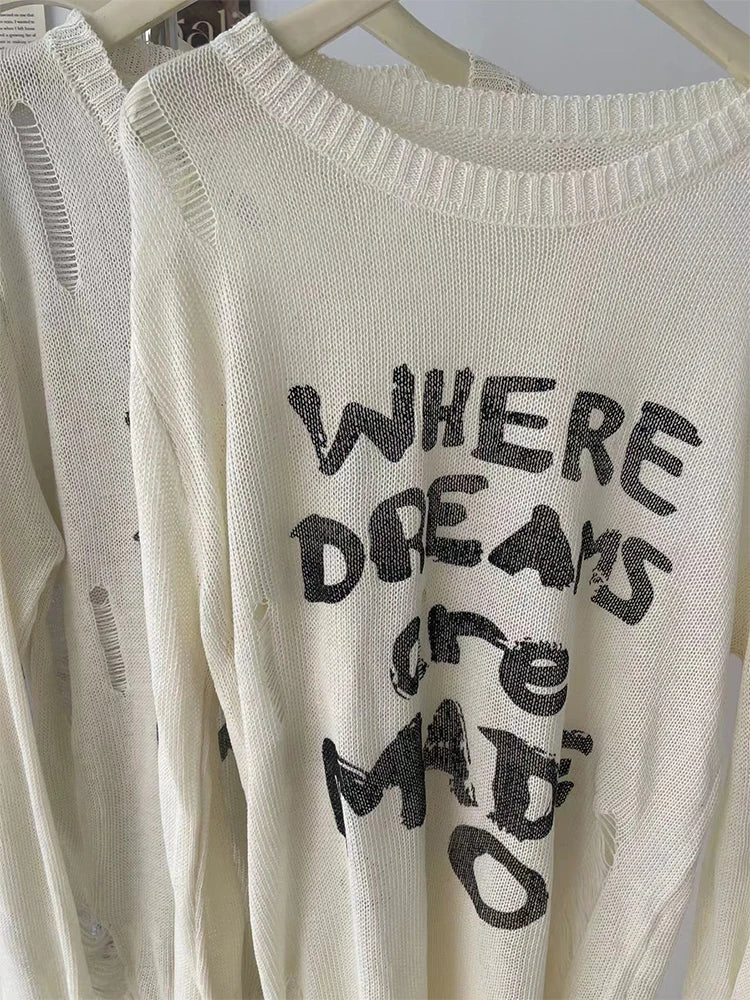 Women Letter Print T-shirt Top