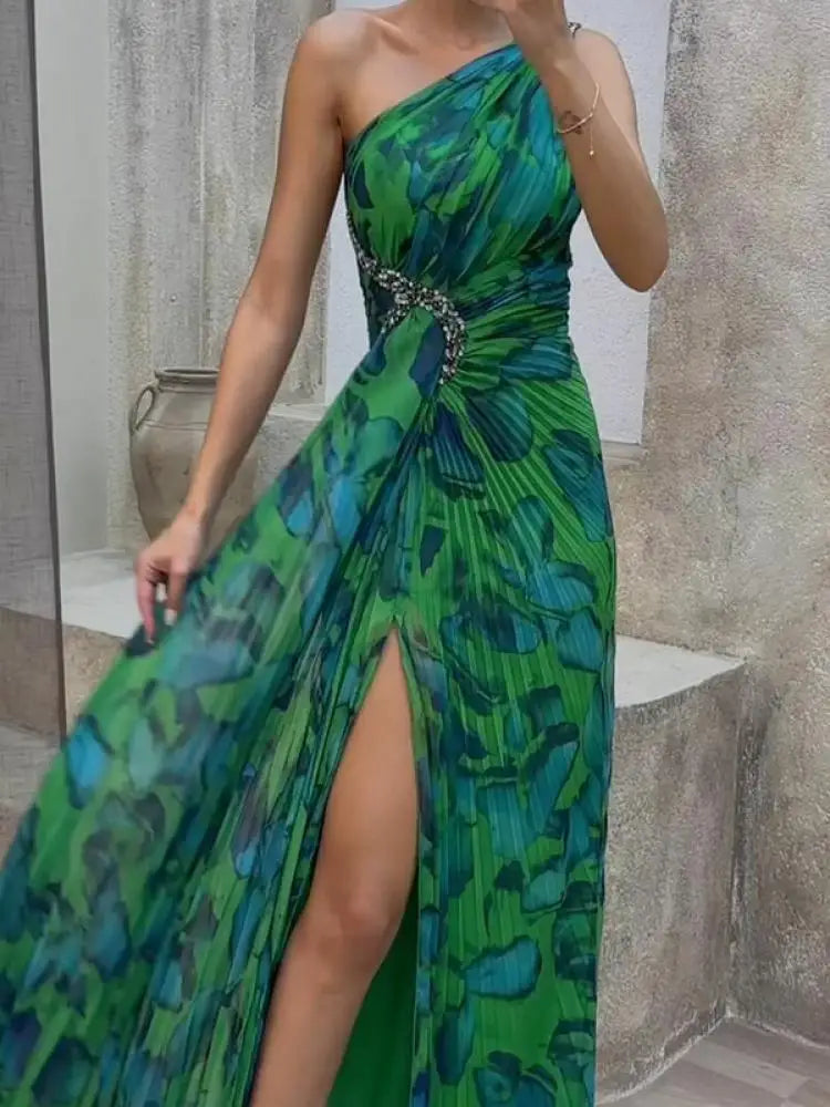 Solara One Shoulder  Maxi Dress