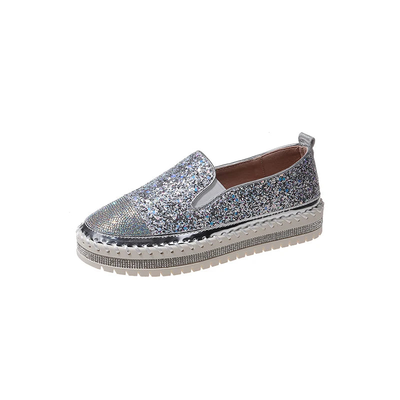 Women Bling Loafers Shoes