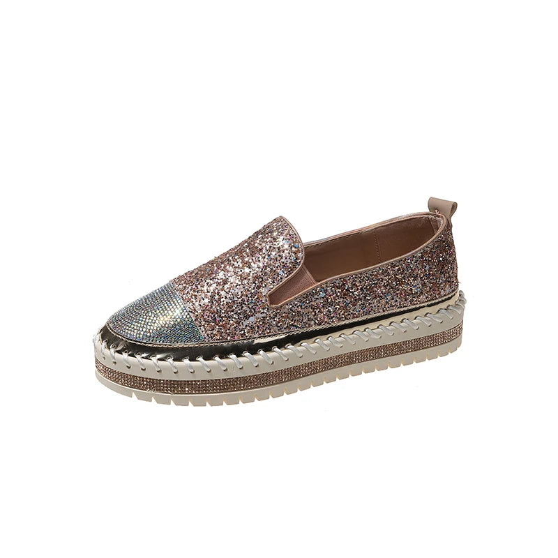 Women Bling Loafers Shoes
