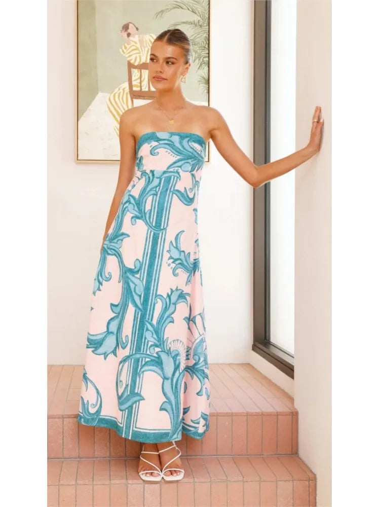Lena Summer A-line Long Dress