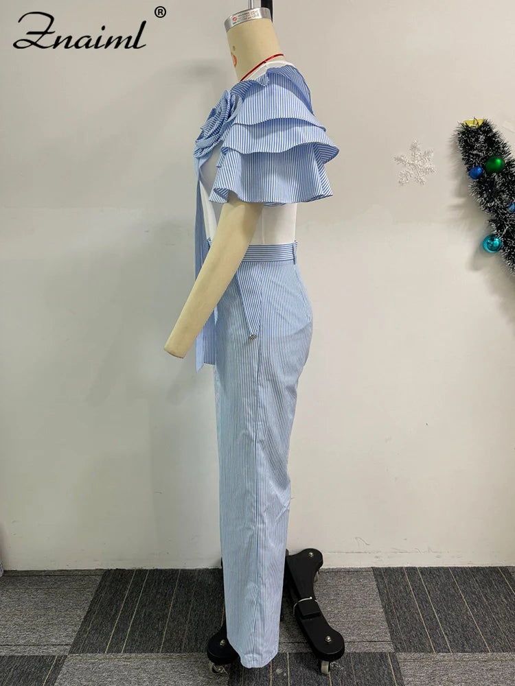 Rosette Poise Pant Suit