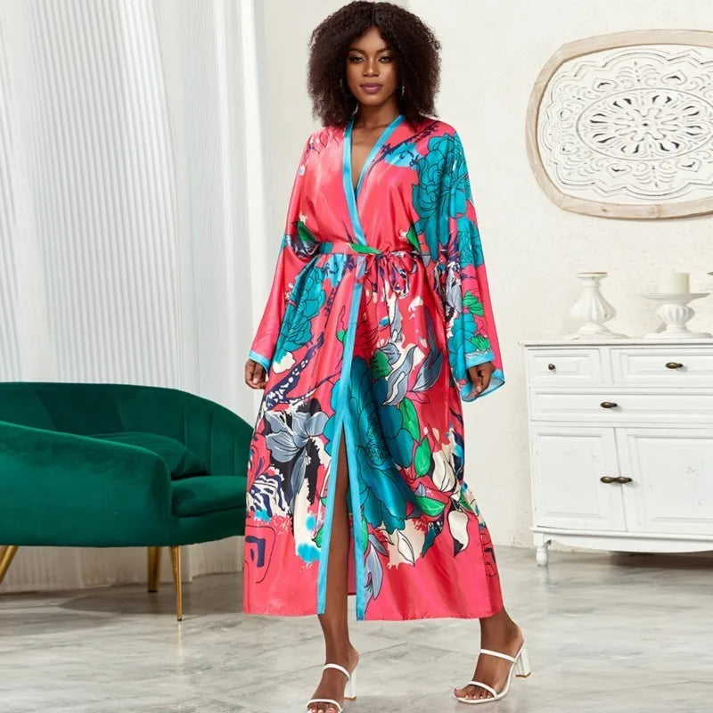 Goddess Print Dress/Robe