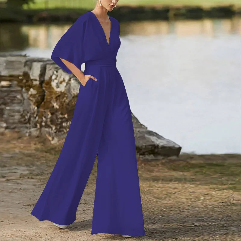 Lana  Mid-Waist Leg Jumpsuit
