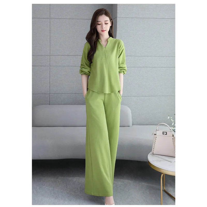 Olivia Wide Leg Pant Set