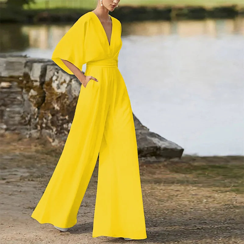 Lana  Mid-Waist Leg Jumpsuit