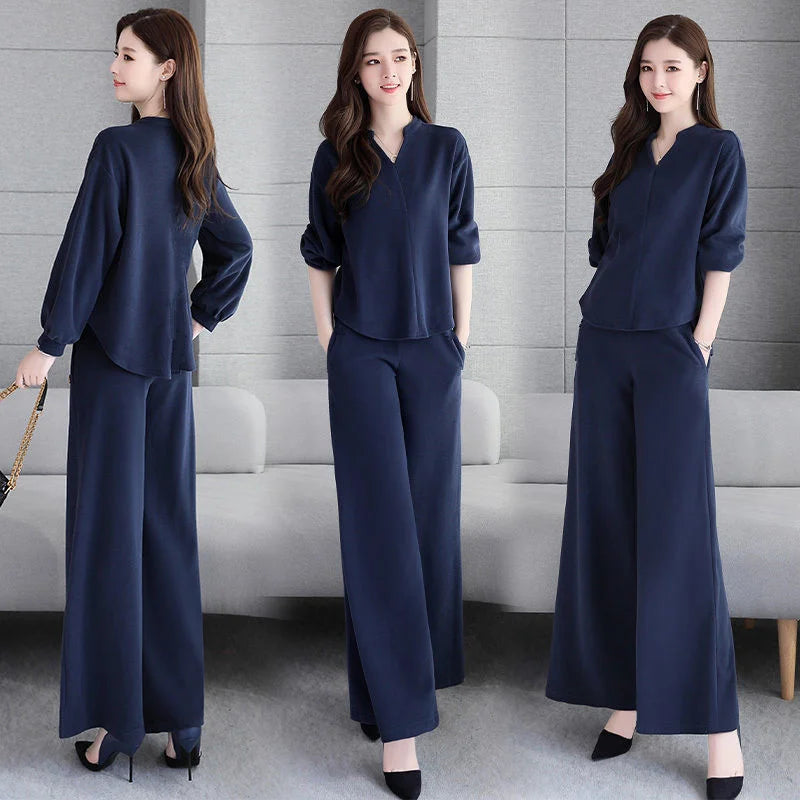 Olivia Wide Leg Pant Set