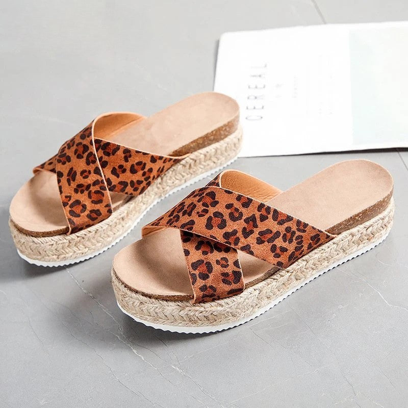 Ella Wedge Sequines Slippers