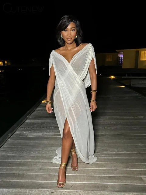 Lia Off-Shoulder Maxi Dress