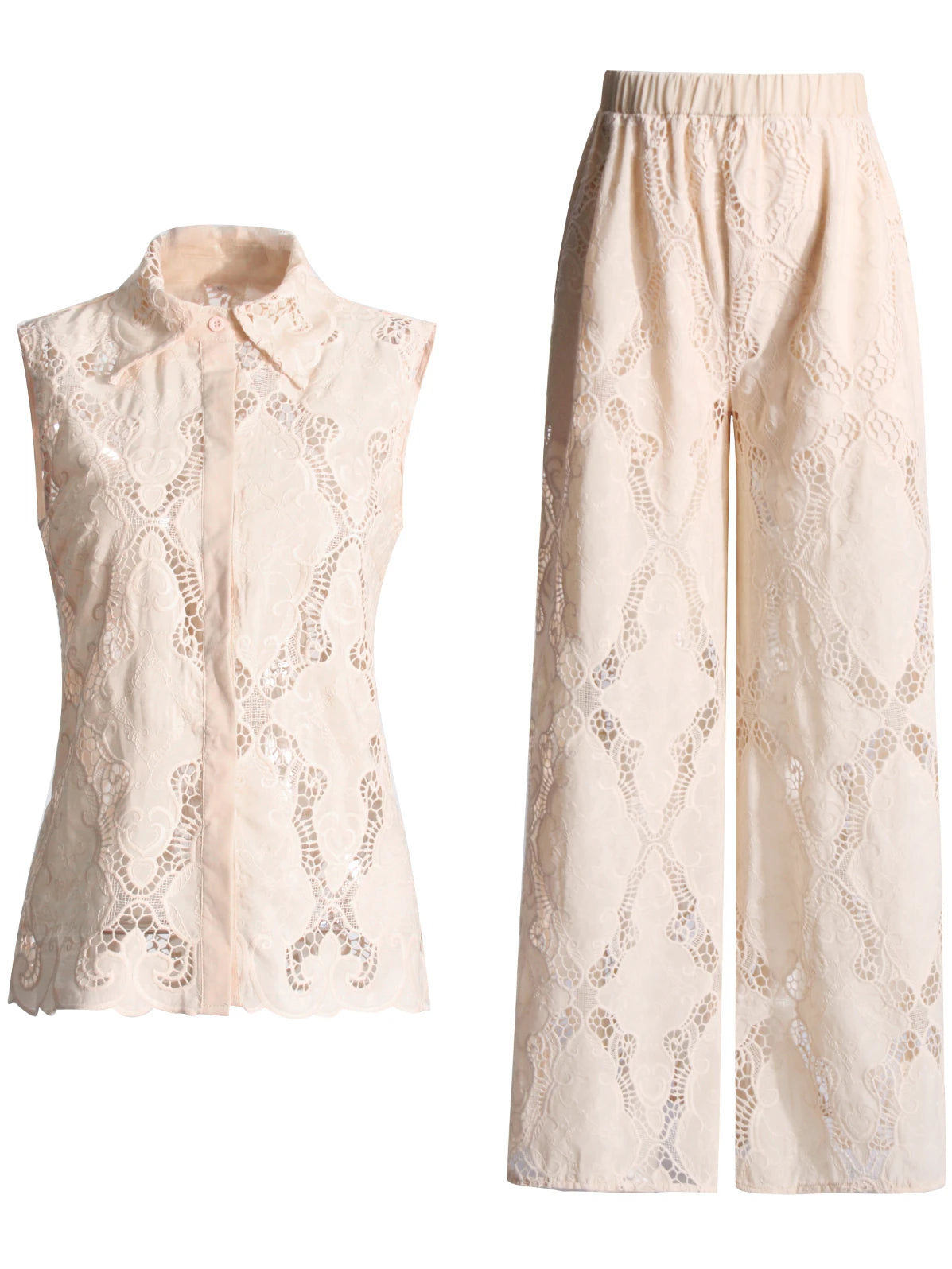 Serena Sleeveless Leg Pant Set