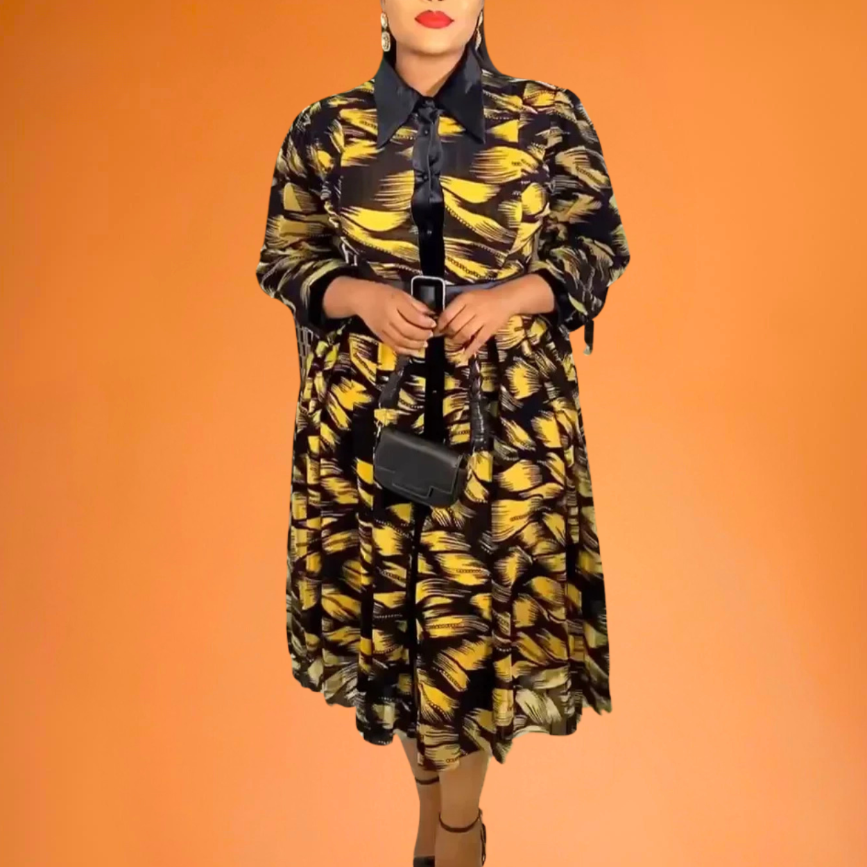 Camille Waisted Shirt Dress