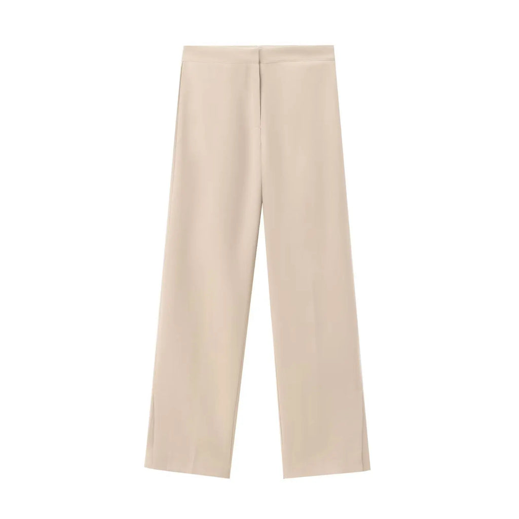 Aria Slit Stralght Pant Set