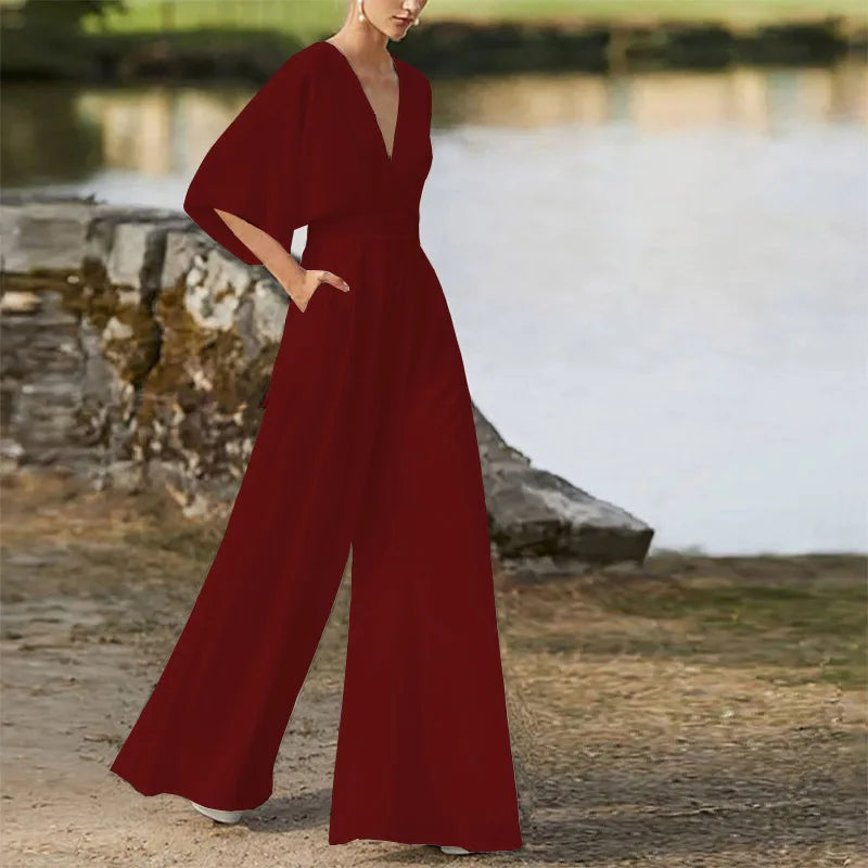 Lana  Mid-Waist Leg Jumpsuit