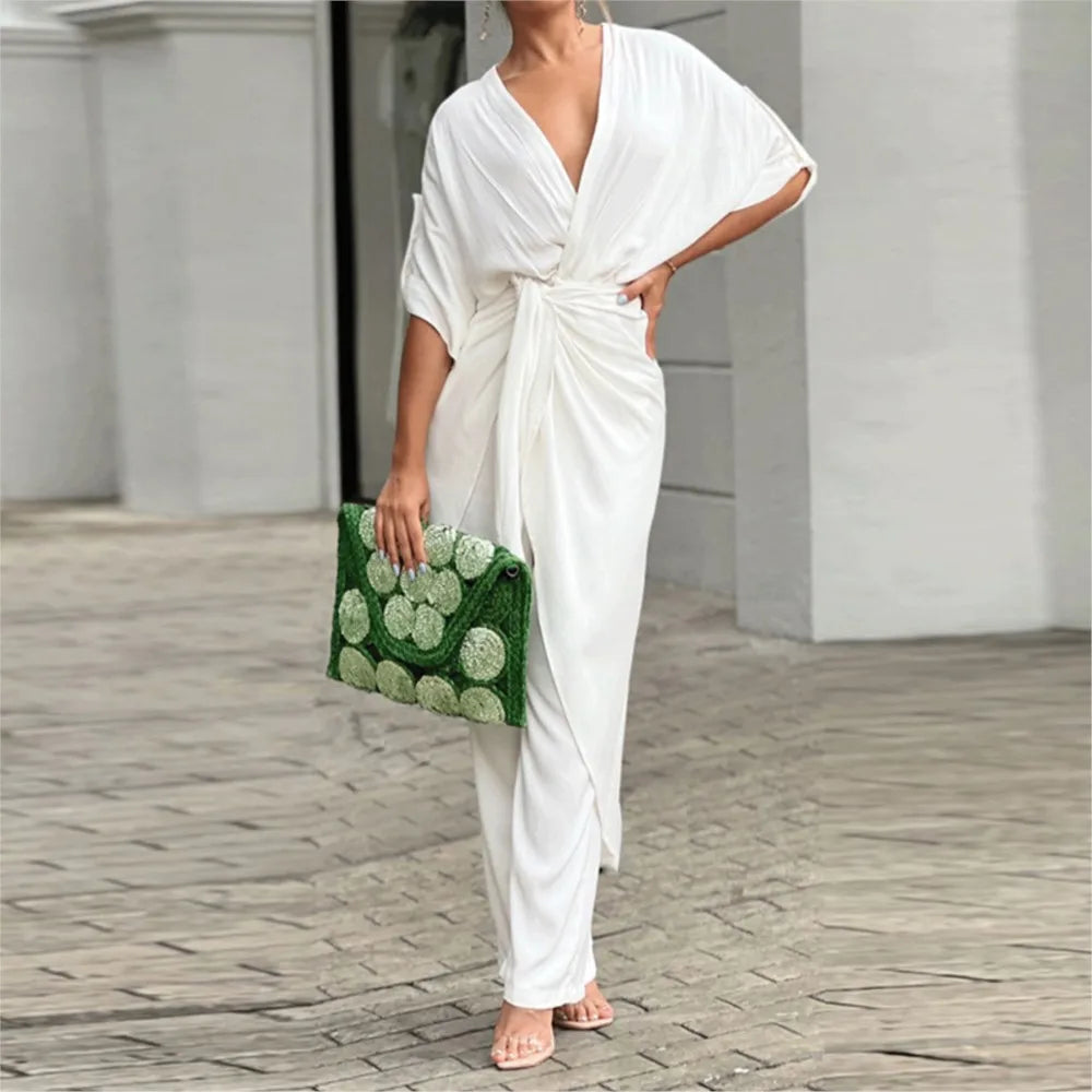 Nova V Neck Deep Jump suit