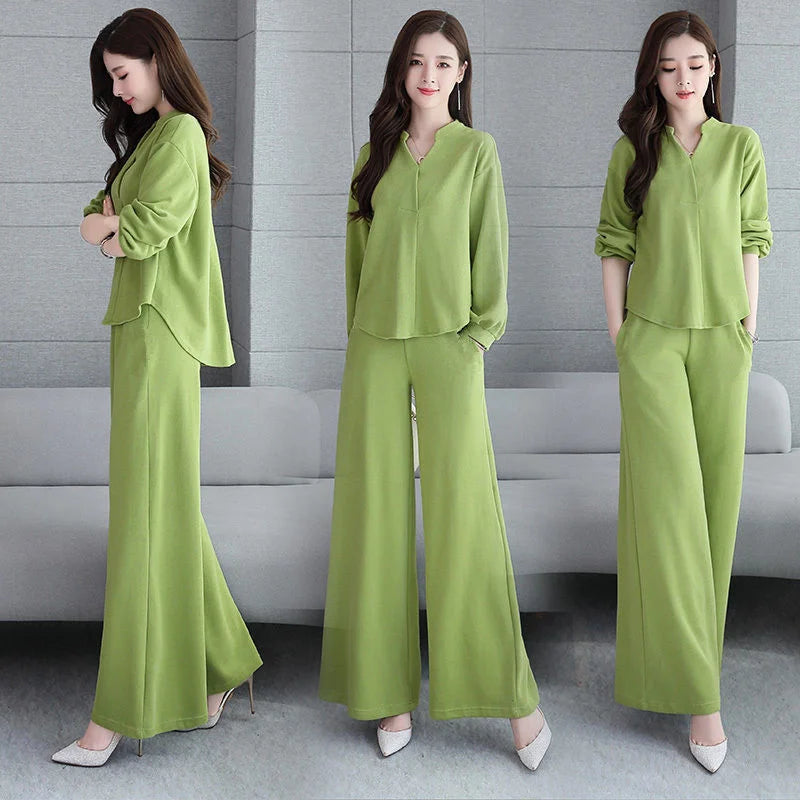 Olivia Wide Leg Pant Set