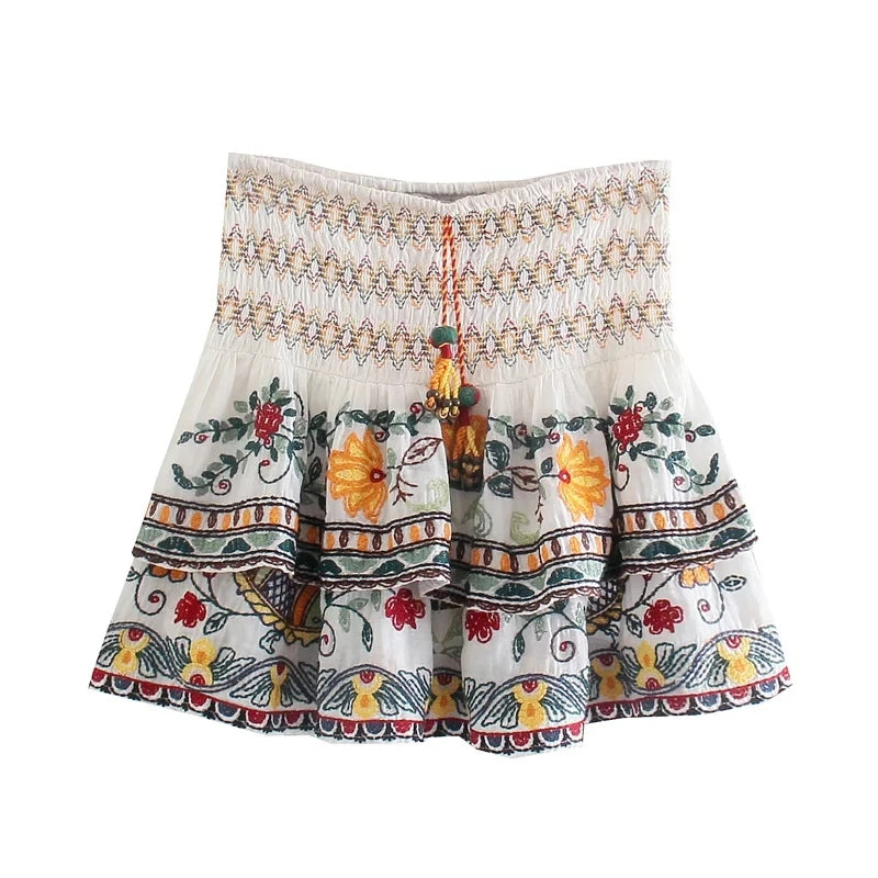 Sienna Tiered Long and Mini Skirt Set