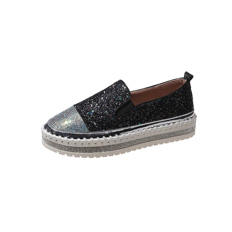 Women Bling Loafers Shoes
