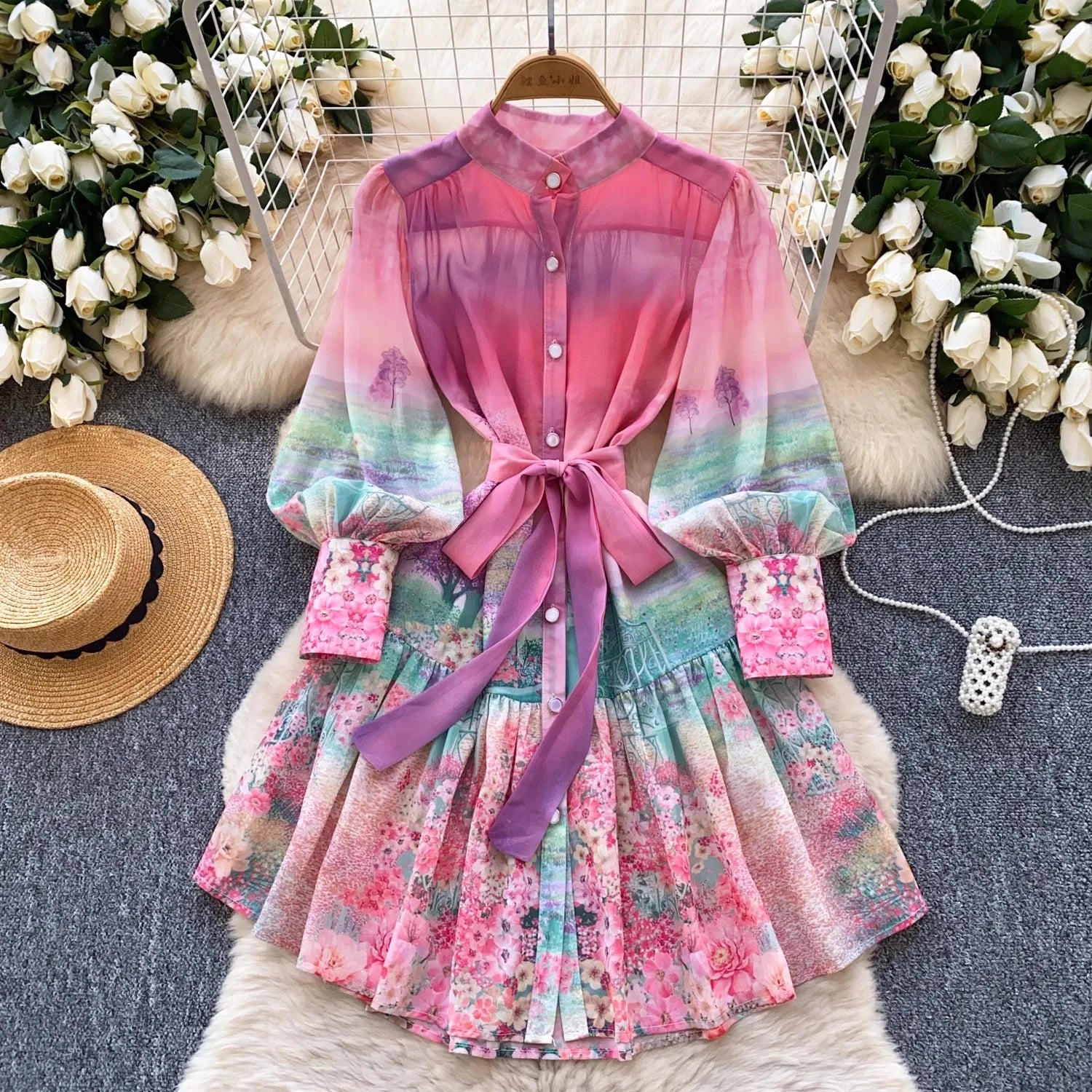 Layla Lace Up Dress