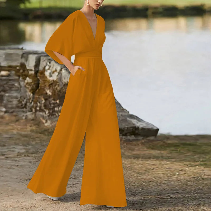 Lana  Mid-Waist Leg Jumpsuit