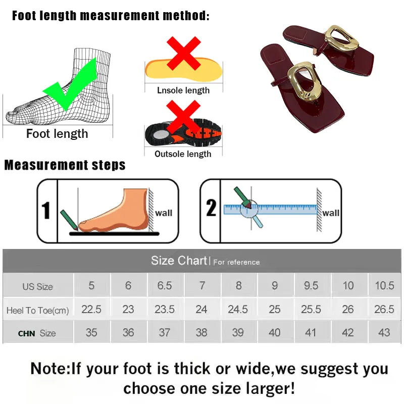 Women Metal Footwear Slippers